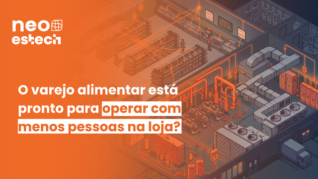 Supermercado com sistema de monitoramento de ativos críticos — maturidade operacional
